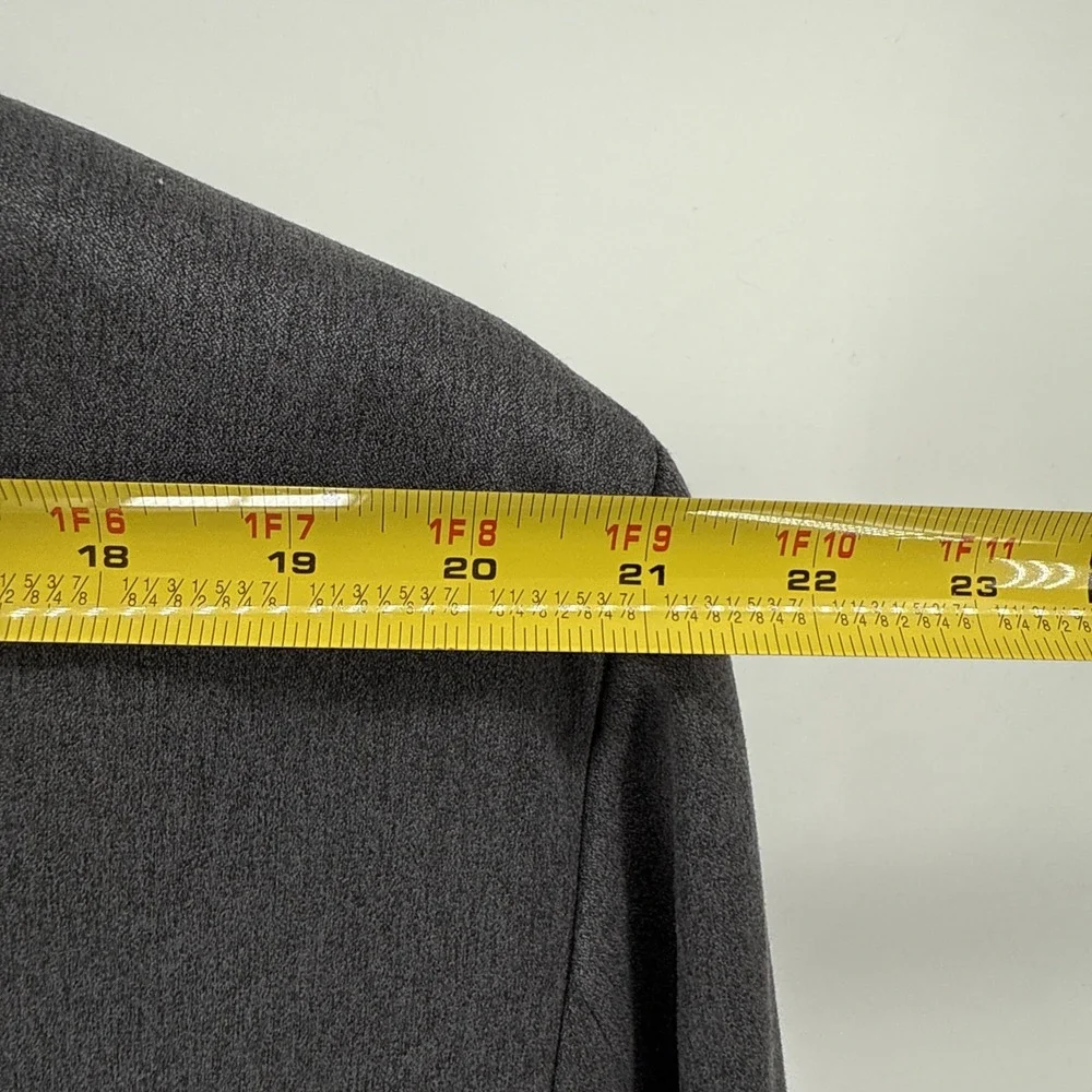 J Ferrar 46L Gray Sport Coat Blazer‎ Jacket Solid 3B Polyester